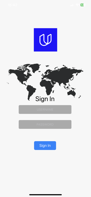 On the Map sign-in screen